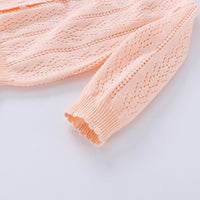 Load image into Gallery viewer, Baby Girls Solid Color Crochet Cardigan Wholesale 22081747
