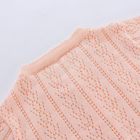 Load image into Gallery viewer, Baby Girls Solid Color Crochet Cardigan Wholesale 22081747
