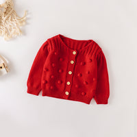 Load image into Gallery viewer, Baby Kid Girls Solid Color Crochet Jackets Outwears Wholesale 220817471
