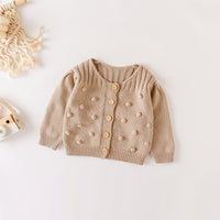 Load image into Gallery viewer, Baby Kid Girls Solid Color Crochet Jackets Outwears Wholesale 220817471

