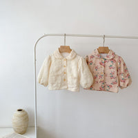 Load image into Gallery viewer, Baby Kid Girls Flower Print Jackets Outwears Wholesale 220817475
