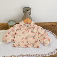 Load image into Gallery viewer, Baby Kid Girls Flower Print Jackets Outwears Wholesale 220817475
