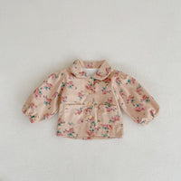 Load image into Gallery viewer, Baby Kid Girls Flower Print Jackets Outwears Wholesale 220817475
