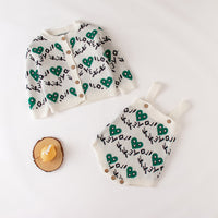 Load image into Gallery viewer, Baby Kid Girls Letters Love heart Print Rompers Jackets Outwears Wholesale 220817477
