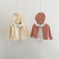 Load image into Gallery viewer, Baby Kid Girls Solid Color Crochet Cardigan Wholesale 220817479
