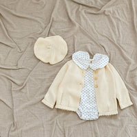 Load image into Gallery viewer, Baby Kid Girls Solid Color Crochet Cardigan Wholesale 220817479
