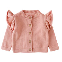 Load image into Gallery viewer, Baby Kid Girls Solid Color Crochet Cardigan Wholesale 220817493

