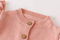 Load image into Gallery viewer, Baby Kid Girls Solid Color Crochet Cardigan Wholesale 220817493
