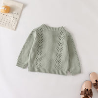 Load image into Gallery viewer, Baby Kid Unisex Solid Color Crochet Cardigan Wholesale 220817495
