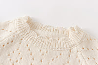 Load image into Gallery viewer, Baby Kid Girls Solid Color Crochet Rompers Wholesale 220817496
