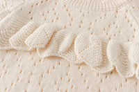 Load image into Gallery viewer, Baby Kid Girls Solid Color Crochet Rompers Wholesale 220817496
