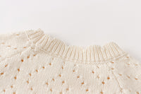 Load image into Gallery viewer, Baby Kid Girls Solid Color Crochet Rompers Wholesale 220817496
