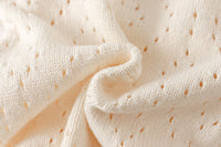 Load image into Gallery viewer, Baby Kid Girls Solid Color Crochet Rompers Wholesale 220817496
