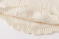 Load image into Gallery viewer, Baby Kid Girls Solid Color Crochet Rompers Wholesale 220817496
