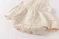 Load image into Gallery viewer, Baby Kid Girls Solid Color Crochet Rompers Wholesale 220817497
