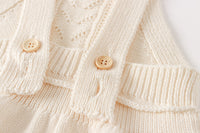 Load image into Gallery viewer, Baby Kid Girls Solid Color Crochet Rompers Wholesale 220817497
