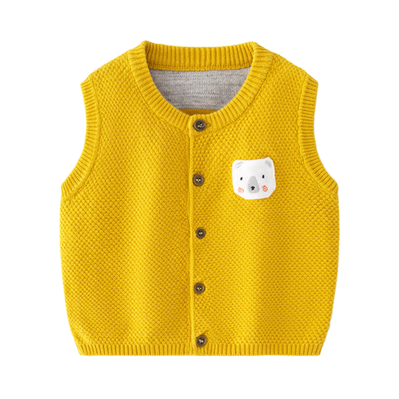 Baby Kid Unisex Cartoon Crochet Vests Waistcoats Wholesale 220817502