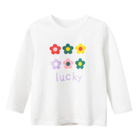 Load image into Gallery viewer, Baby Kid Girls Letters Flower Print Tops Wholesale 220817505
