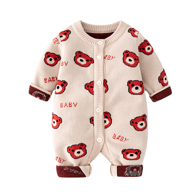 Baby Kid Unisex Letters Cartoon Crochet Jumpsuits Wholesale 220817507