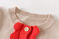 Load image into Gallery viewer, Baby Girls Color-blocking Crochet Cardigan Wholesale 220817516
