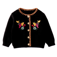 Load image into Gallery viewer, Baby Girls Flower Crochet Embroidered Cardigan Wholesale 220817517
