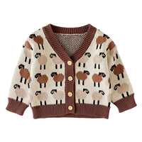 Load image into Gallery viewer, Baby Girls Cartoon Crochet Cardigan Wholesale 220817519
