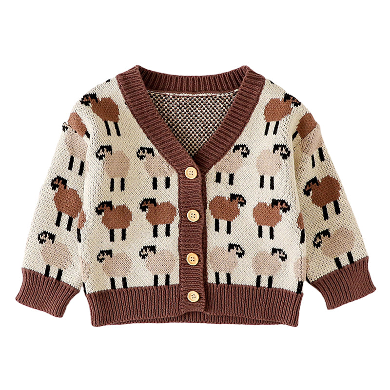 Baby Girls Cartoon Crochet Cardigan Wholesale 220817519