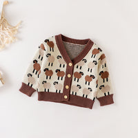 Load image into Gallery viewer, Baby Girls Cartoon Crochet Cardigan Wholesale 220817519
