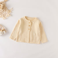 Load image into Gallery viewer, Baby Girls Solid Color Cardigan Wholesale 220817520
