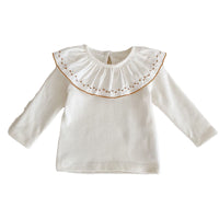Load image into Gallery viewer, Baby Girls Boys Solid Color Embroidered Tops Wholesale 220817523
