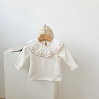 Load image into Gallery viewer, Baby Girls Boys Solid Color Embroidered Tops Wholesale 220817523
