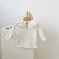 Load image into Gallery viewer, Baby Girls Boys Solid Color Embroidered Tops Wholesale 220817523
