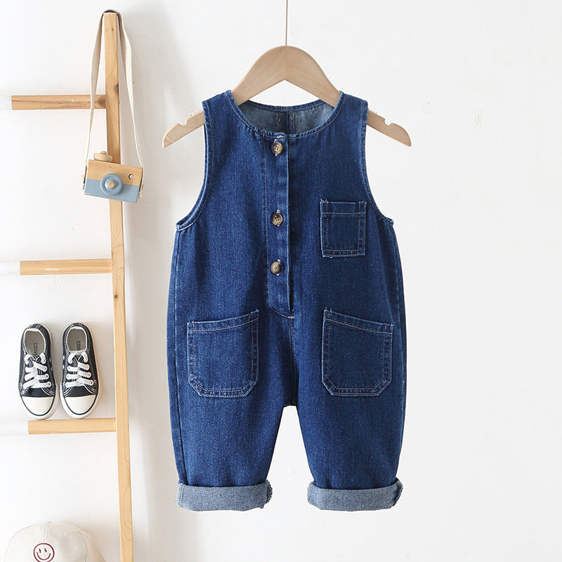 Baby Kid Unisex Solid Color Jumpsuits Wholesale 220817527