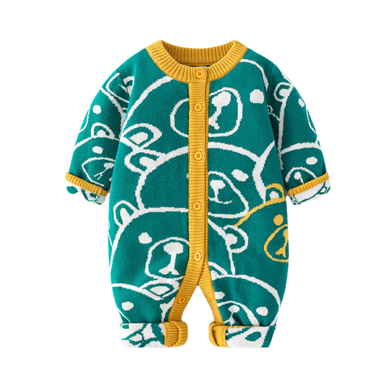 Baby Boys Cartoon Crochet Jumpsuits Wholesale 220817534