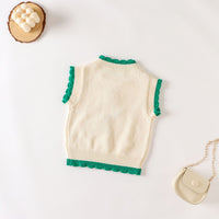 Load image into Gallery viewer, Baby Girls Flower Crochet Vests Waistcoats Wholesale 220817535
