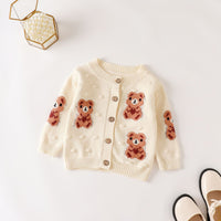 Load image into Gallery viewer, Baby Girls Cartoon Crochet Cardigan Wholesale 220817537
