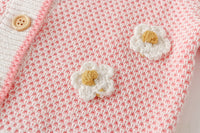 Load image into Gallery viewer, Baby Girls Flower Crochet Cardigan Wholesale 220817544
