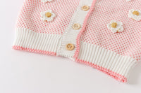 Load image into Gallery viewer, Baby Girls Flower Crochet Cardigan Wholesale 220817544
