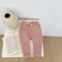 Load image into Gallery viewer, Baby Unisex Solid Color Muslin&amp;Ribbed Pants Wholesale 220817551
