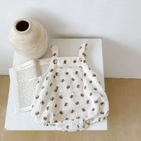 Load image into Gallery viewer, Baby Unisex Animals Cartoon Muslin&amp;Ribbed Print Rompers Wholesale 220817553
