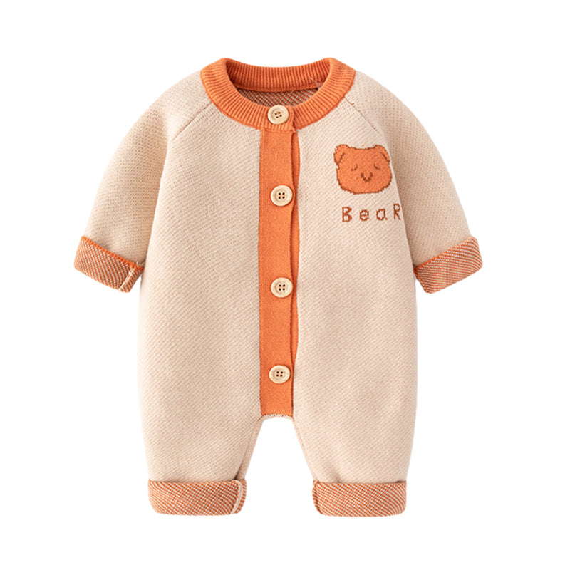 Baby Unisex Animals Cartoon Crochet Jumpsuits Wholesale 220817555