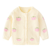 Load image into Gallery viewer, Baby Kid Girls Fruit Crochet Cardigan Wholesale 220817556
