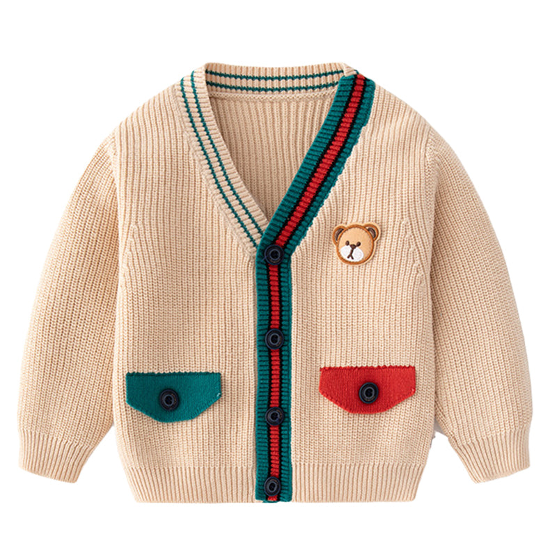 Baby Kid Unisex Color-blocking Cardigan Wholesale 220817560
