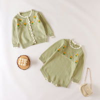 Load image into Gallery viewer, Baby Girls Flower Crochet Embroidered Cardigan Wholesale 220817563
