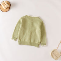 Load image into Gallery viewer, Baby Girls Flower Crochet Embroidered Cardigan Wholesale 220817563
