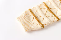Load image into Gallery viewer, Baby Girls Striped Crochet Cardigan Wholesale 220817565

