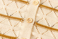 Load image into Gallery viewer, Baby Girls Striped Crochet Cardigan Wholesale 220817565
