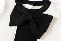 Load image into Gallery viewer, Baby Girls Color-blocking Bow Rompers Wholesale 220817570
