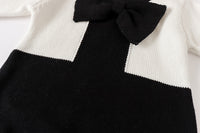 Load image into Gallery viewer, Baby Girls Color-blocking Bow Rompers Wholesale 220817570
