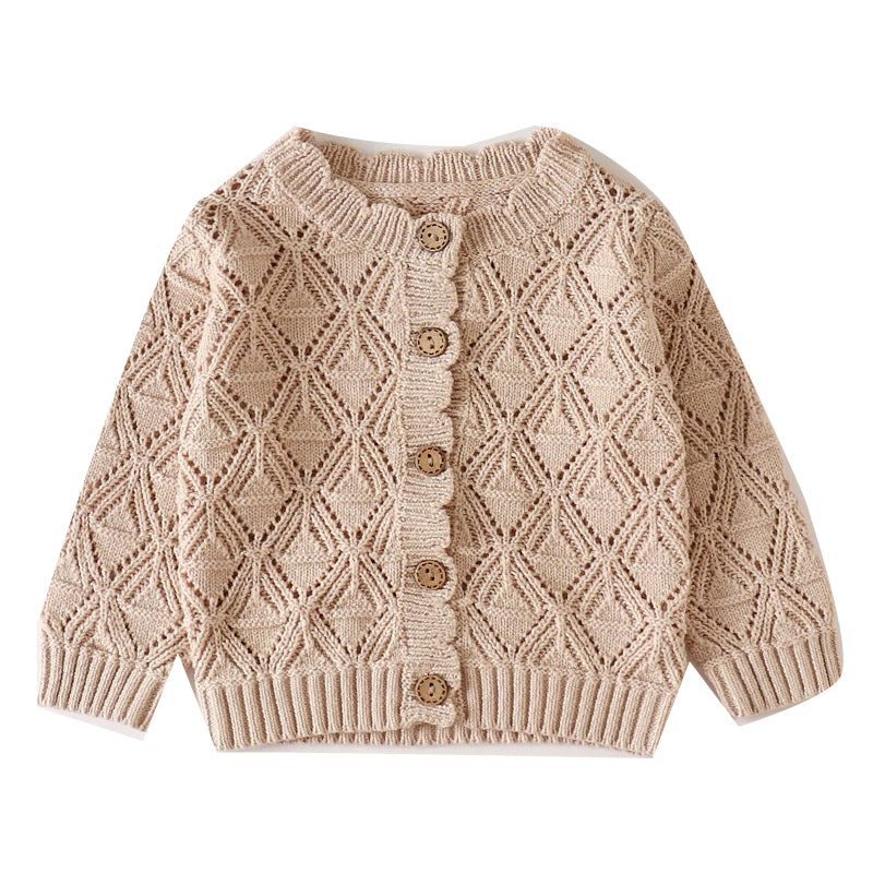 Baby Girls Solid Color Cardigan Wholesale 220817576